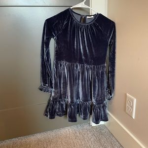 Crewcuts Blue Velvet Dress